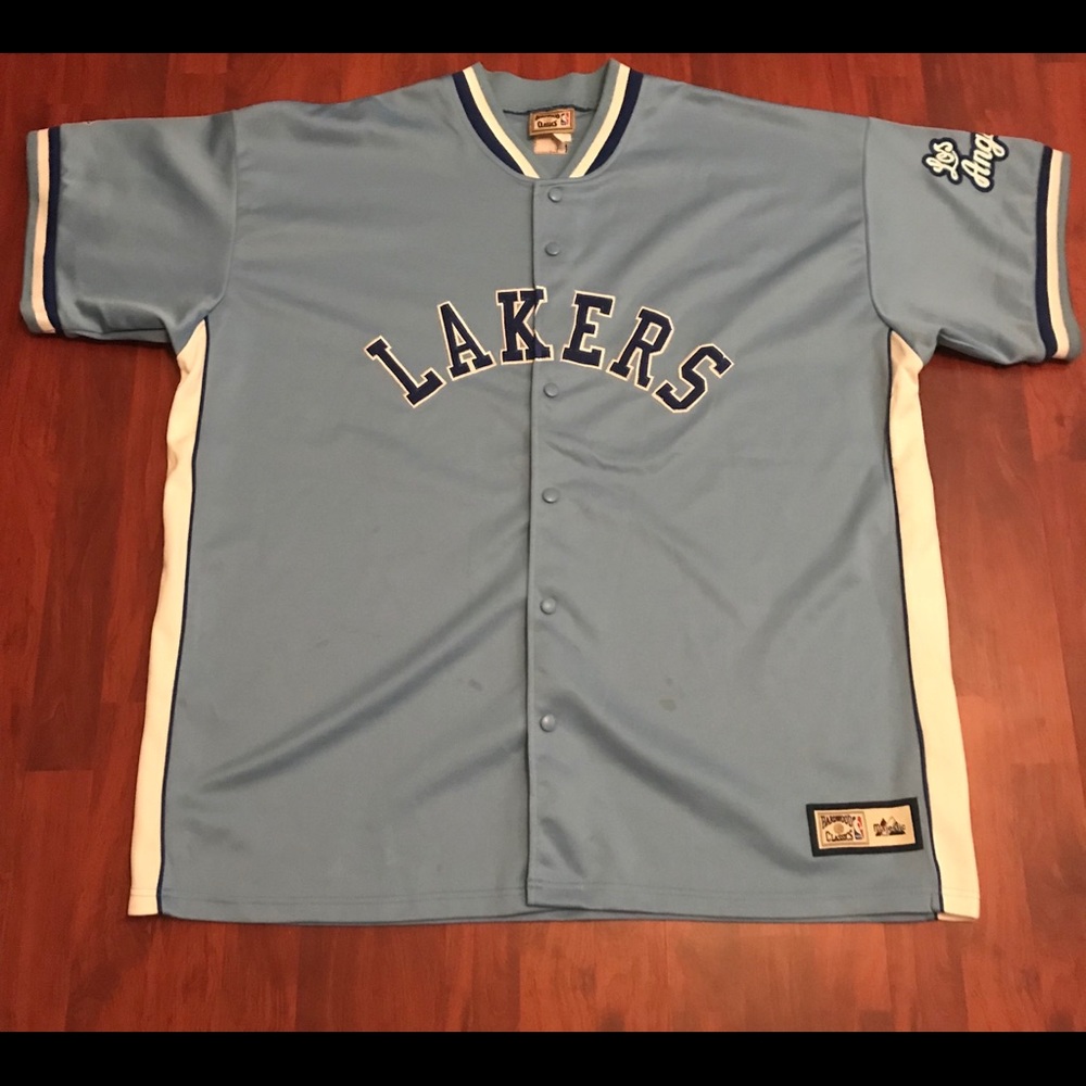 Vintage Hardwood Classics LA LAKERS Button Up XXL
